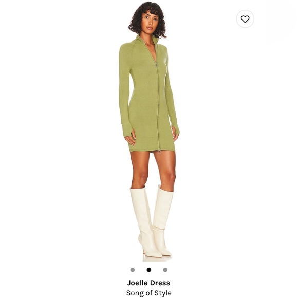 song of style green dress Song of Style Pluto Mini Dress in Matcha Green